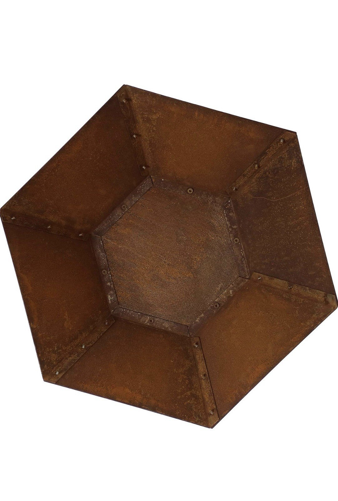 Rustic Affinity 23-Inch Steel Raised Outdoor Fire Pit Kit with Oxidized Finish -