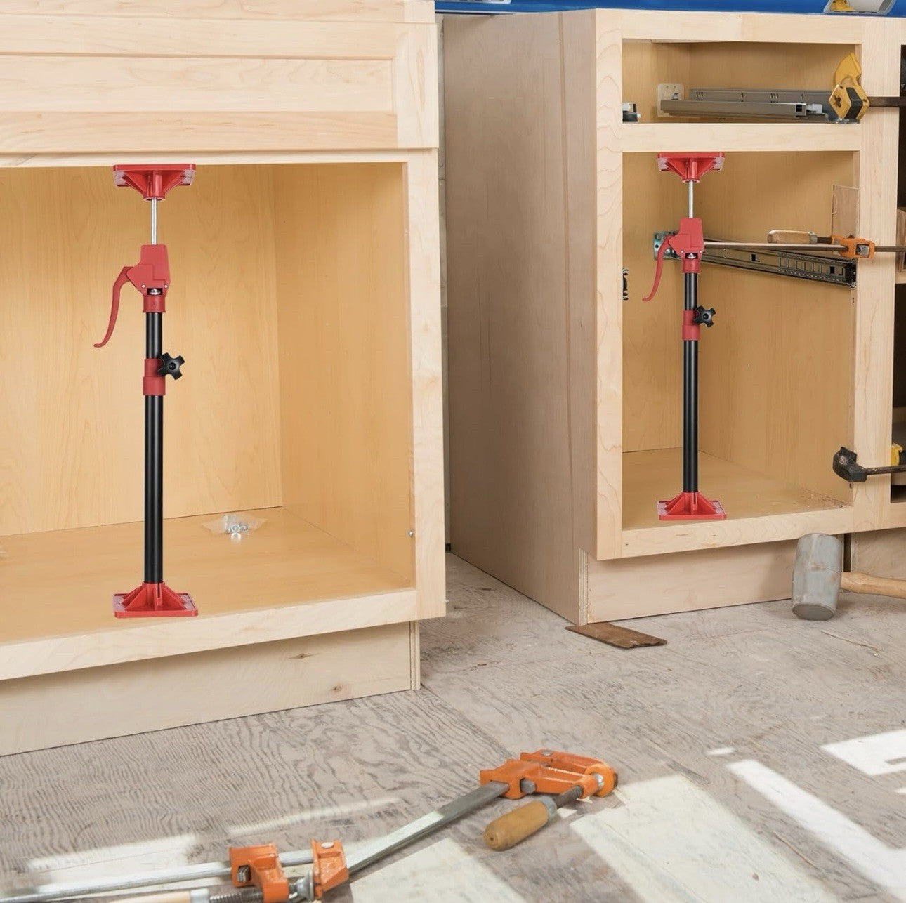 Cabinet Jack Support Pole,19.7" to 45.3" Third Hand Tool Adjustable Support Pole