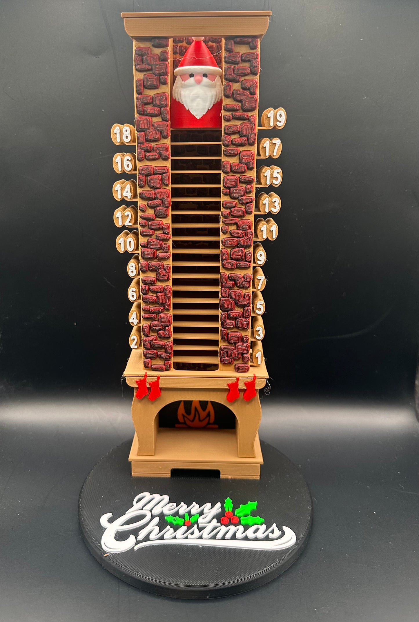 Falling Santa Advent Calendar