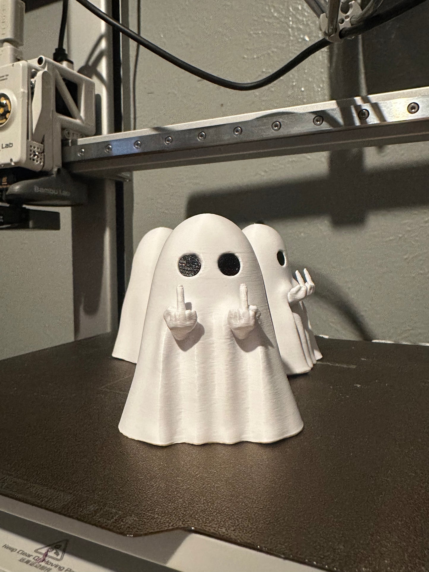 3D Printed Grumpy Ghost