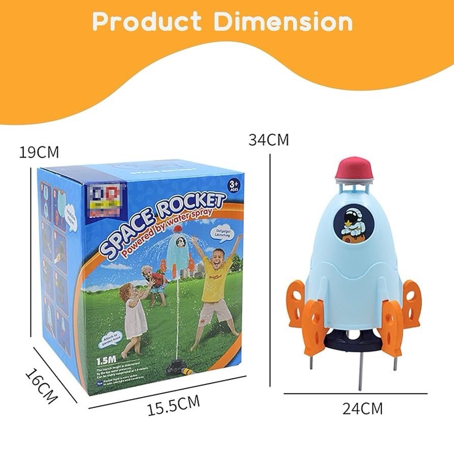 Rocket Launcher Toys Outdoor Rocket Water Pressure Lift Sprinkler Gift for Kids