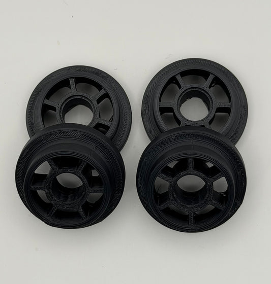 Bosch Dishwasher Wheel Replacement 611475 - 4 Pack Black ASA Premium Lower Basket Rack Wheels
