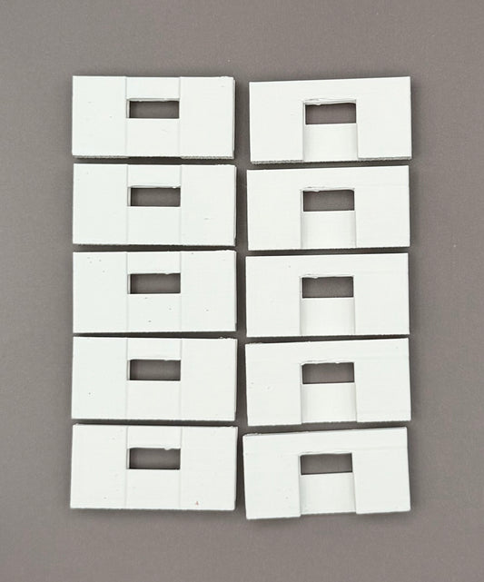 Vertical Blind Vane Clips 10-Pack - White ASA UV Resistant Slat Holders | Made in USA